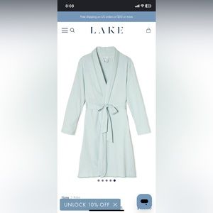 LAKE Brand Robe - 100% Pima Cotton